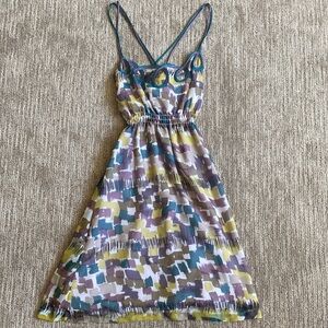 Anthropologie Silk Wendy Katlen Crossback Mini Sundress